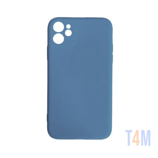 Capa de Silicone Mole para Apple iPhone 12 Azul